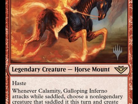 Calamity, Galloping Inferno (Promo Pack) [Outlaws of Thunder Junction Promos] Online