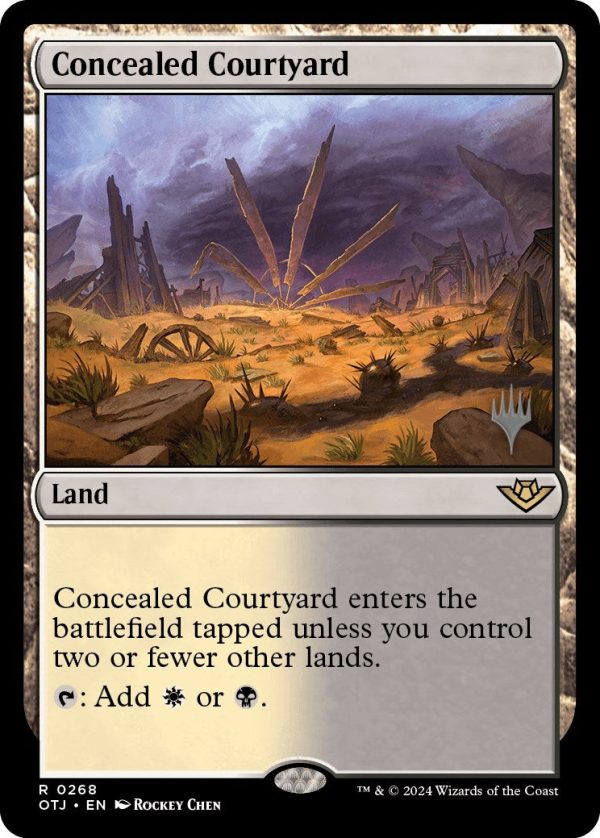 Concealed Courtyard (Promo Pack) [Outlaws of Thunder Junction Promos] Online Sale